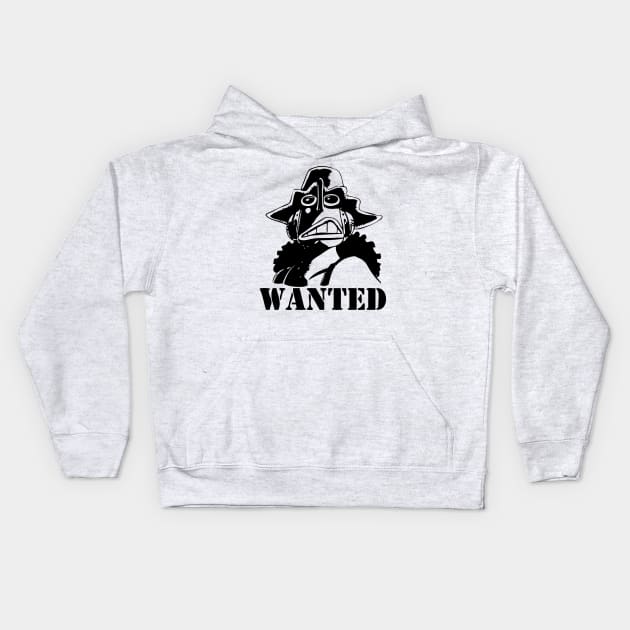 Wanted Usop One Piece Anime Kids Hoodie by oncemoreteez